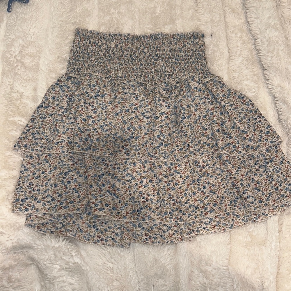 Floral mini skirt